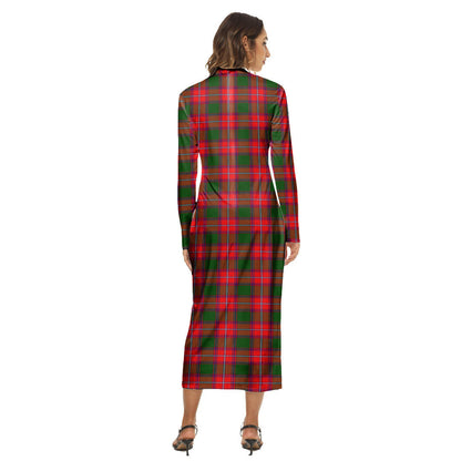 Rattray Modern Tartan Plaid Women's Hip Dress