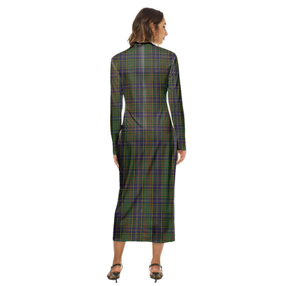 MacMillan Hunting Modern Tartan Plaid Women's Hip Dress