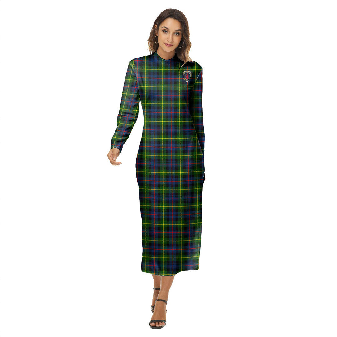 Farquharson Modern Tartan Crest Women's Hip Dress