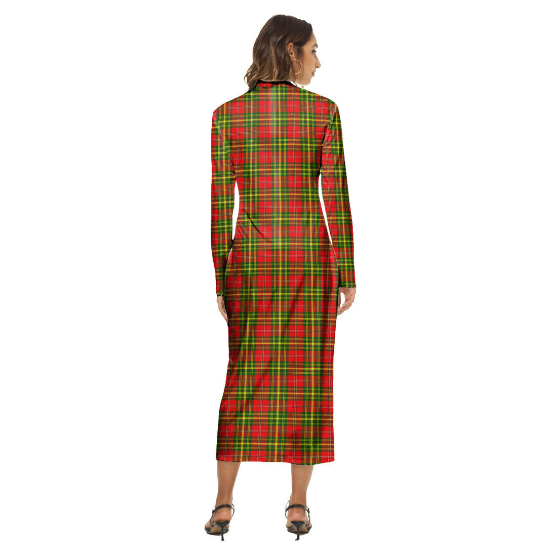 Leask Tartan Plaid Women's Hip Dress