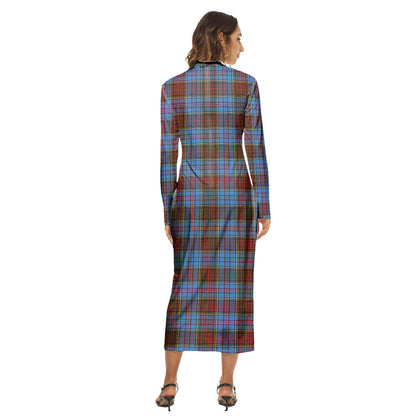 Anderson Modern Tartan Plaid Women's Hip Dress