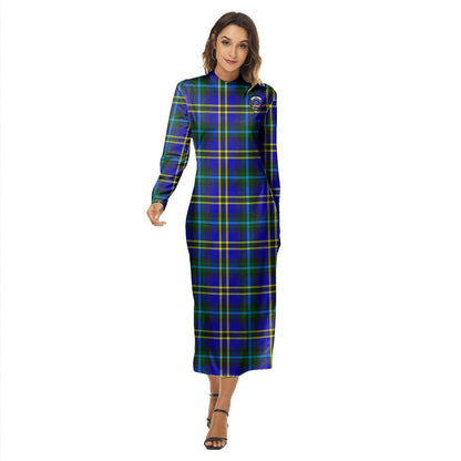 Weir Modern Tartan Crest Women's Hip Dress