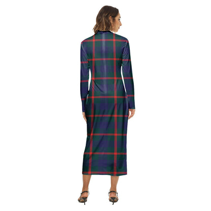 Agnew Modern Tartan Crest Women's Hip Dress