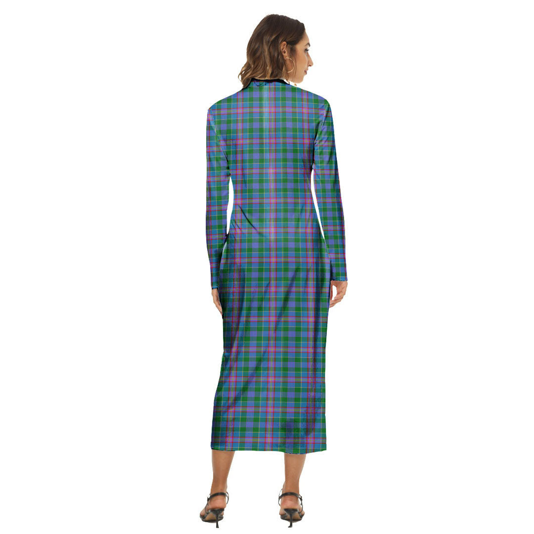 Pitcairn Hunting Tartan Plaid Women's Hip Dress