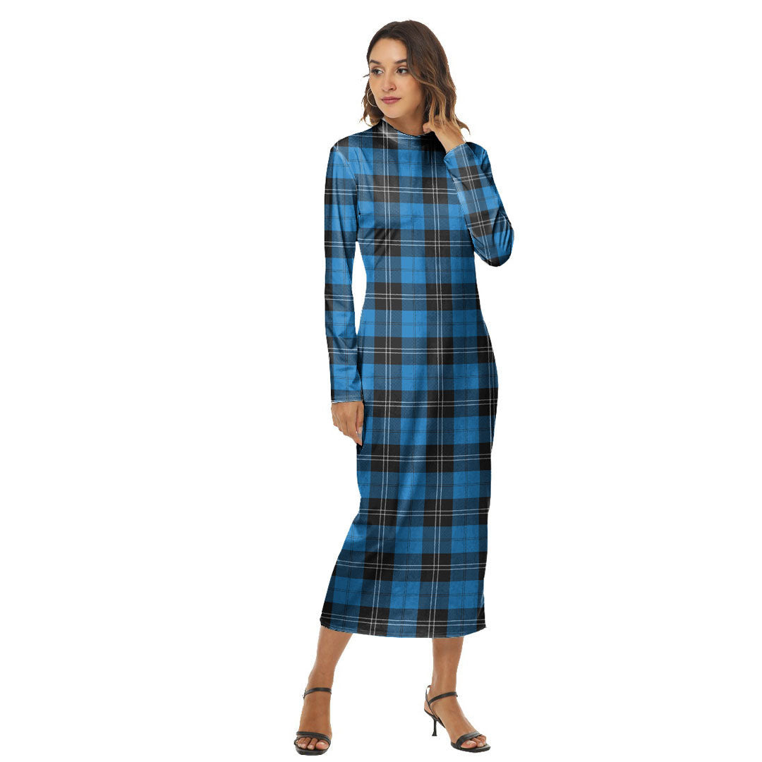 Ramsay Blue Ancient Tartan Plaid Women's Hip Dress