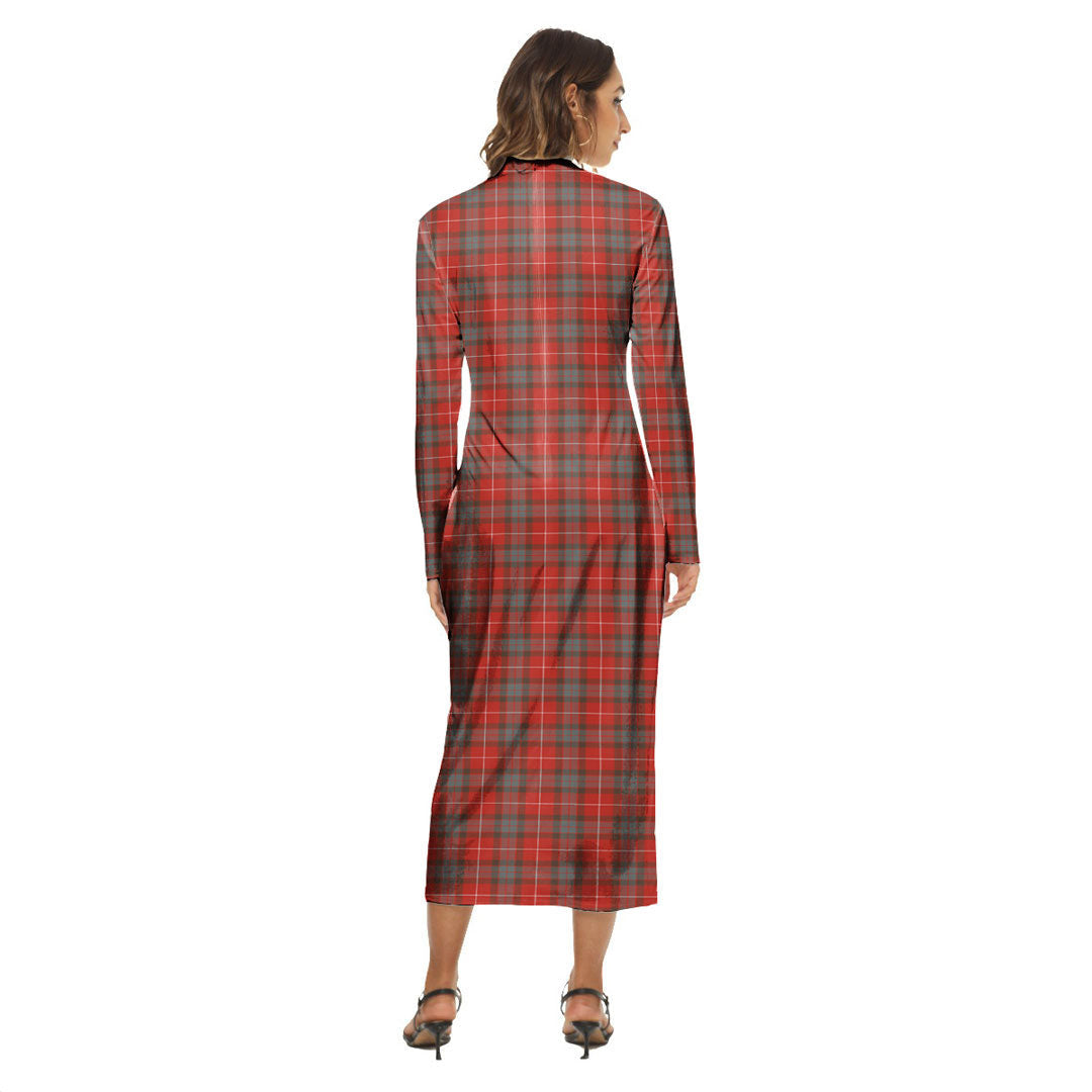 Fraser Weathered Tartan Crest Women's Hip Dress