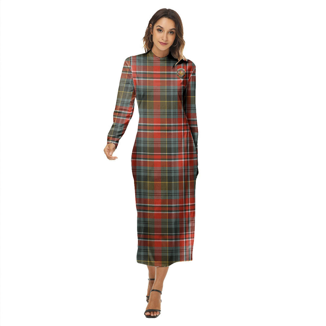 MacPherson Weathered Tartan Crest Women's Hip Dress