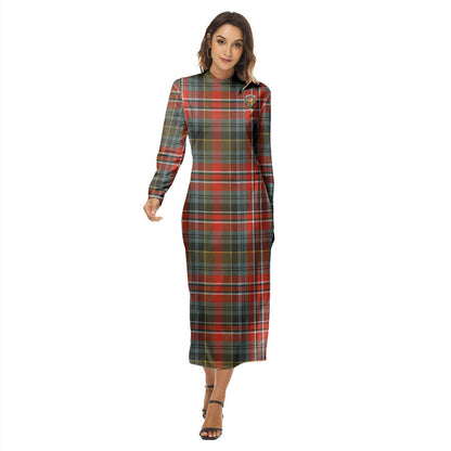 MacPherson Weathered Tartan Crest Women's Hip Dress