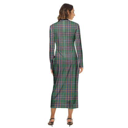 MacFarlane Hunting Ancient Tartan Plaid Women's Hip Dress