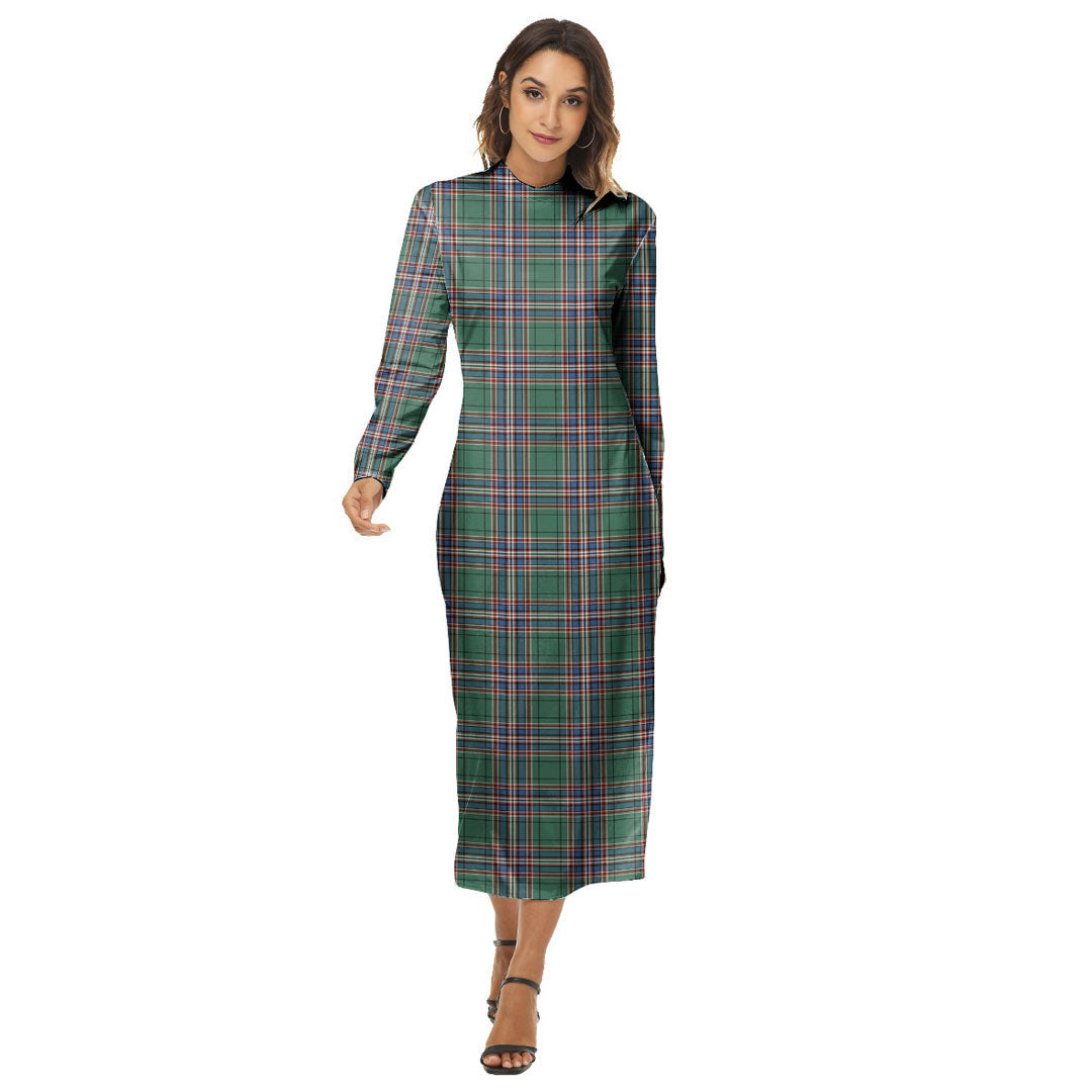 MacFarlane Hunting Ancient Tartan Plaid Women's Hip Dress