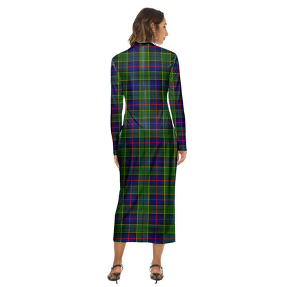 Forsyth Modern Tartan Plaid Women's Hip Dress