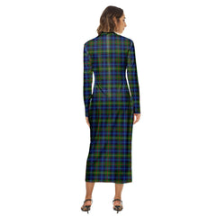 Smith Modern Tartan Plaid Women's Hip Dress