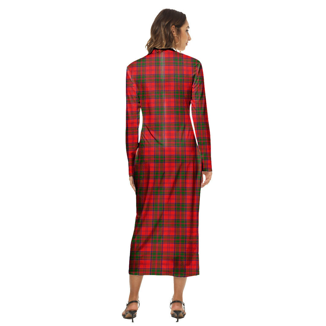 Grant Modern Tartan Plaid Women's Hip Dress