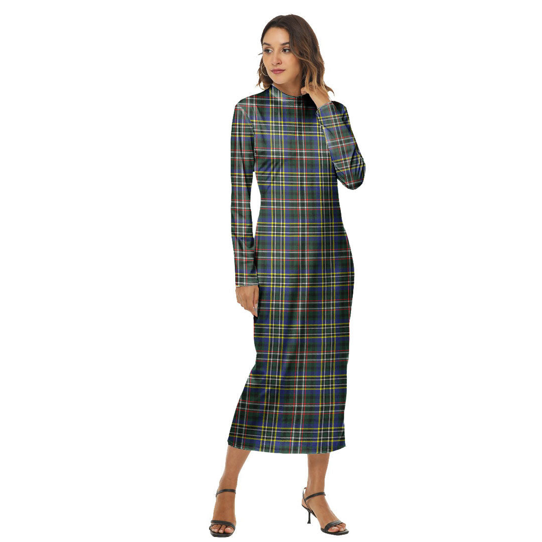 Scott Green Modern Tartan Plaid Women's Hip Dress