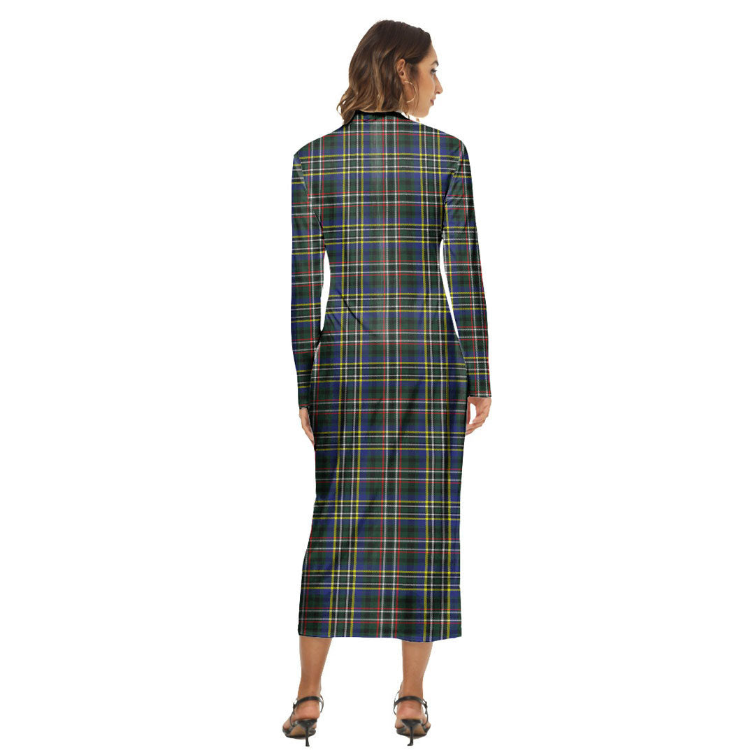 Scott Green Modern Tartan Plaid Women's Hip Dress