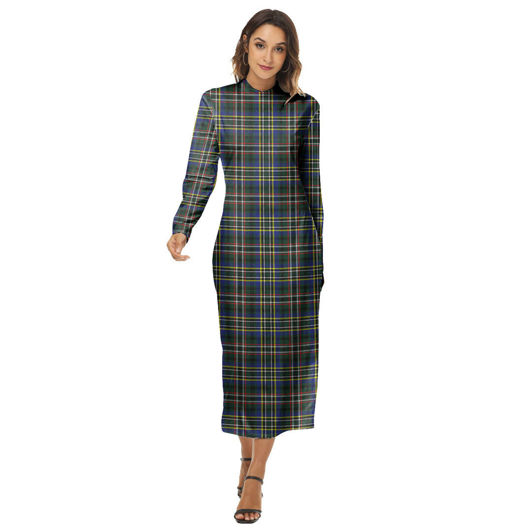 Scott Green Modern Tartan Plaid Women's Hip Dress