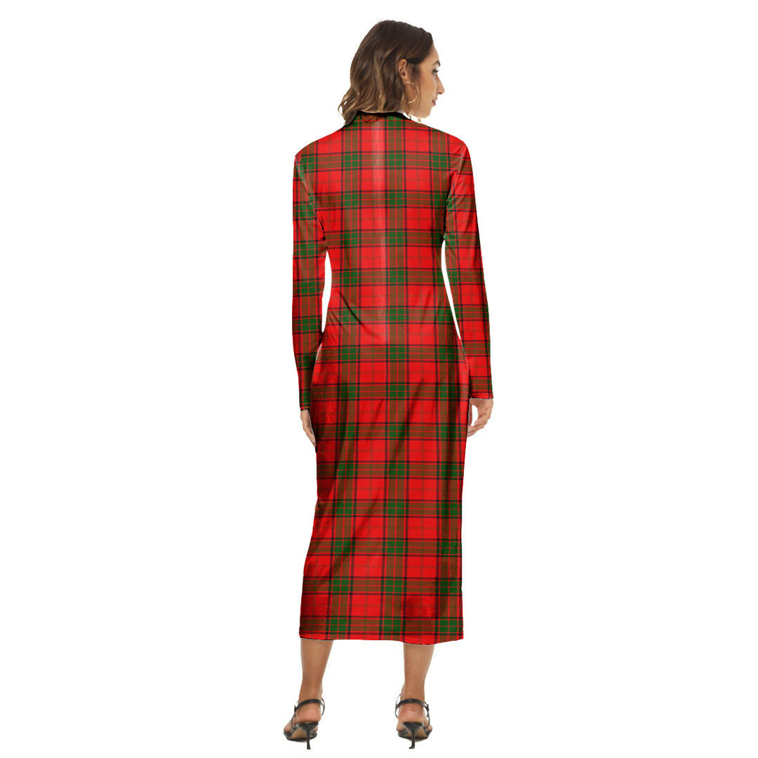 Maxwell Modern Tartan Plaid Women's Hip Dress