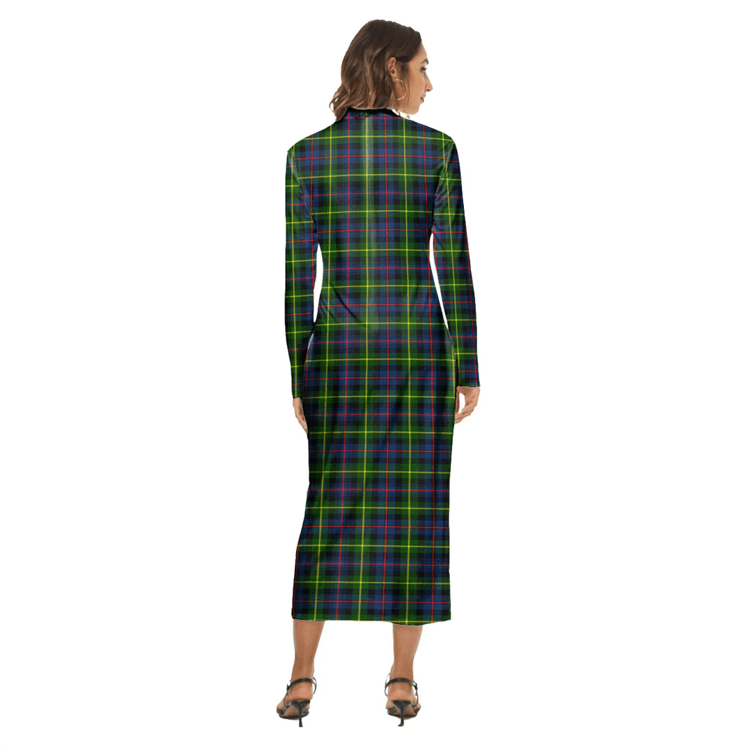 Farquharson Modern Tartan Crest Women's Hip Dress