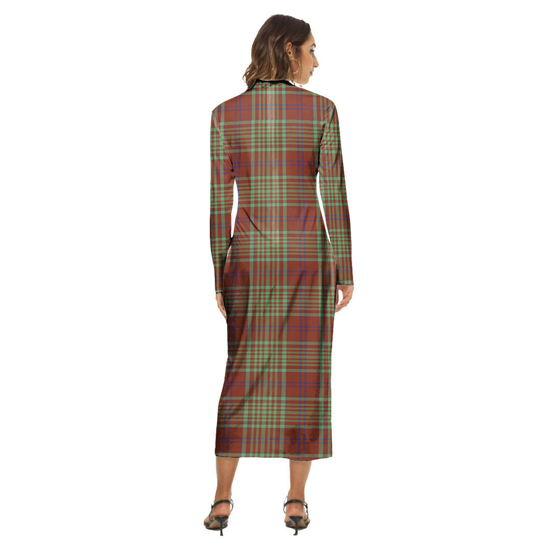 MacGillivray Hunting Ancient Tartan Crest Women's Hip Dress