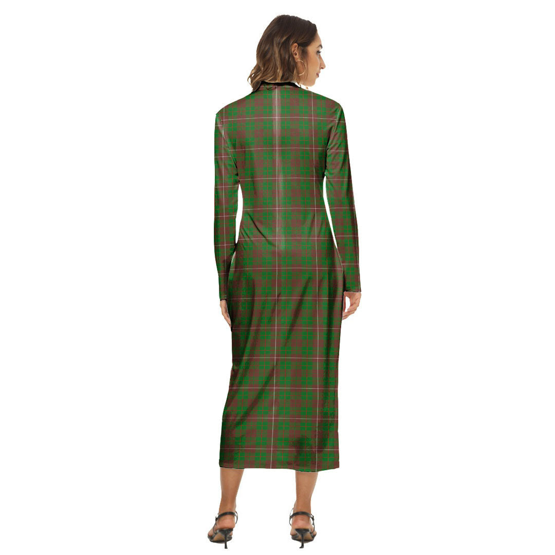 MacKinnon Hunting Modern Tartan Plaid Women's Hip Dress