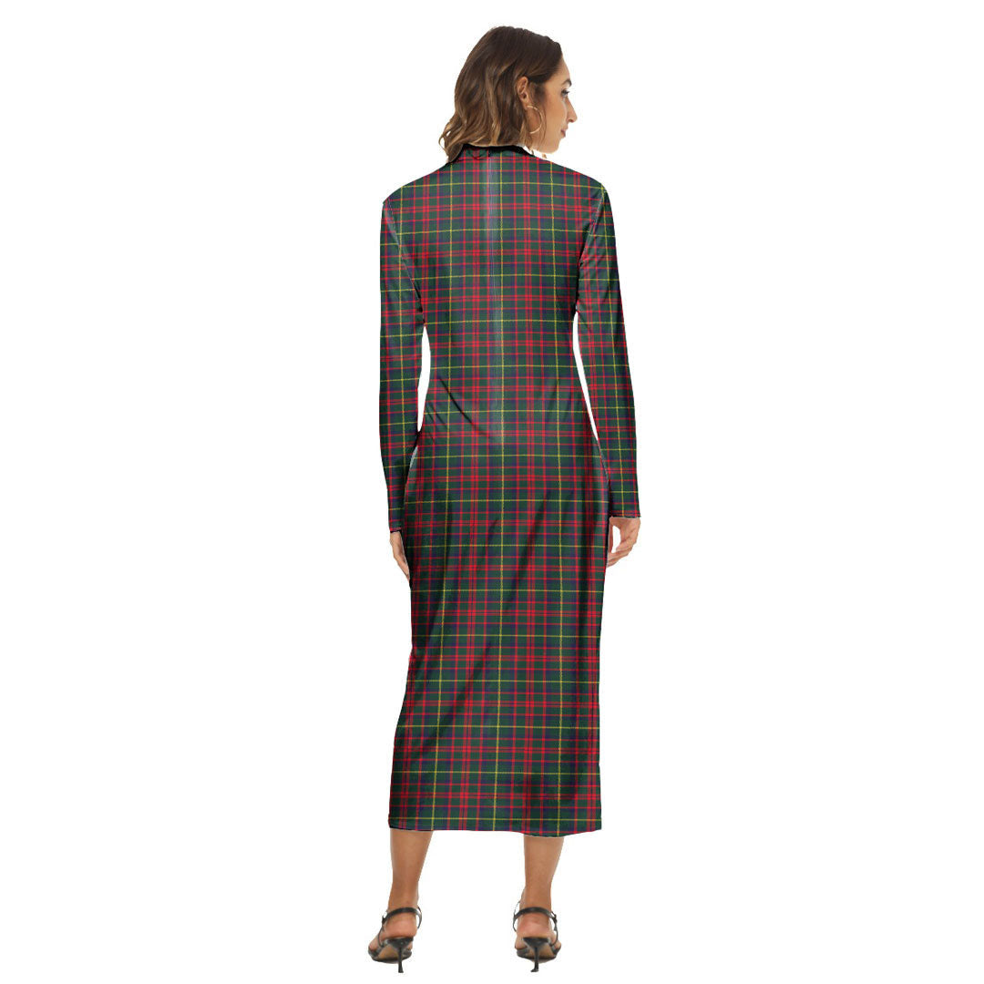 MacKintosh Hunting Modern Tartan Plaid Women's Hip Dress