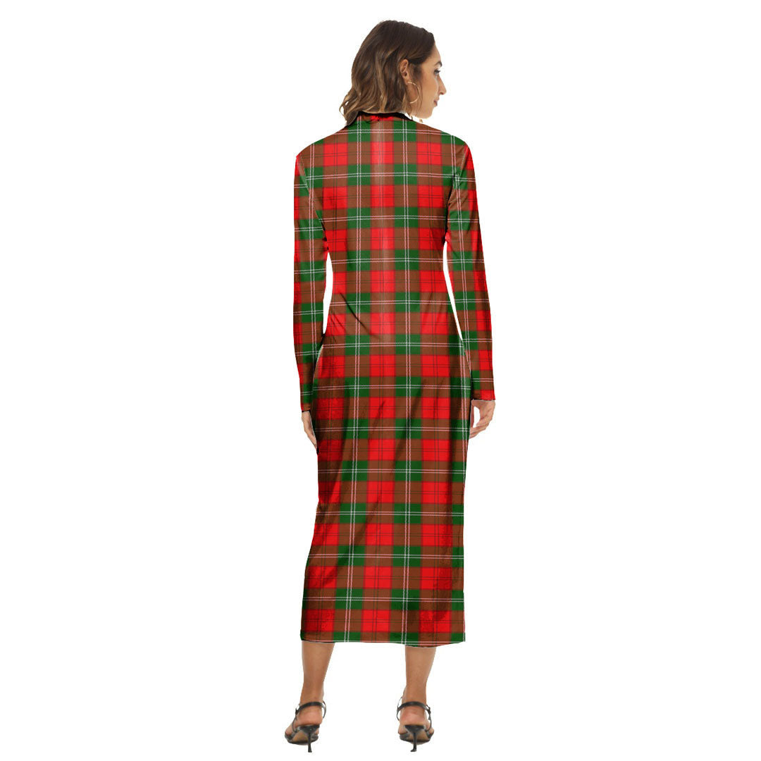 Lennox Modern Tartan Plaid Women's Hip Dress