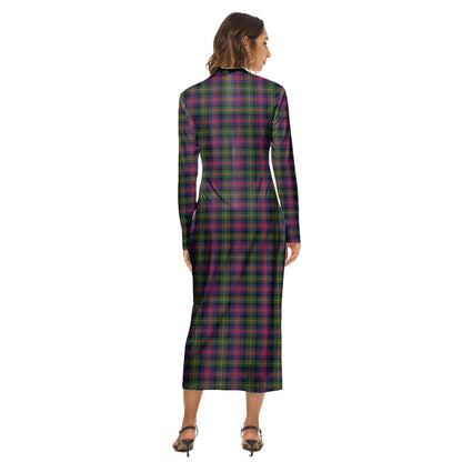 Logan Modern Tartan Plaid Women's Hip Dress