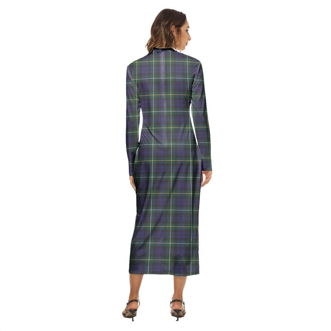 Campbell Argyll Modern Tartan Crest Women's Hip Dress