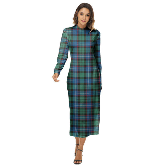 Hunter Ancient Tartan Plaid Women's Hip Dress