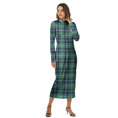 MacDonald of the Isles Hunting Ancient Tartan Plaid Women's Hip Dress