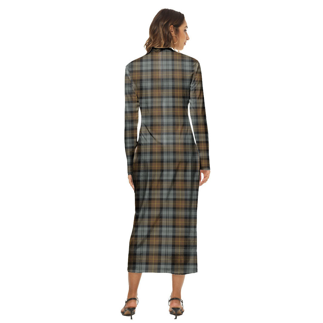 Gordon Weathered Tartan Plaid Women's Hip Dress