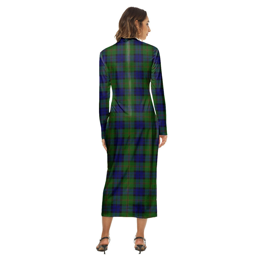 Dundas Modern Tartan Plaid Women's Hip Dress