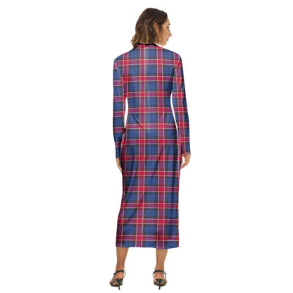 Graham of Menteith Red Tartan Plaid Women's Hip Dress