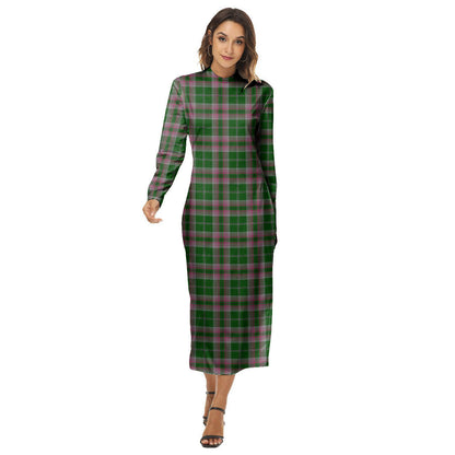 Gray Hunting Tartan Plaid Women's Hip Dress