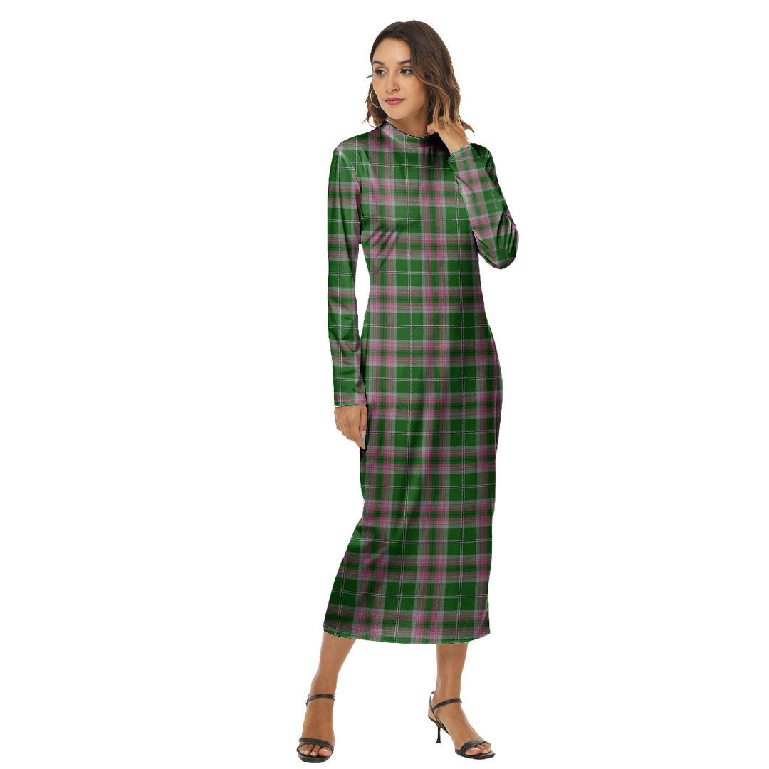 Gray Hunting Tartan Plaid Women's Hip Dress