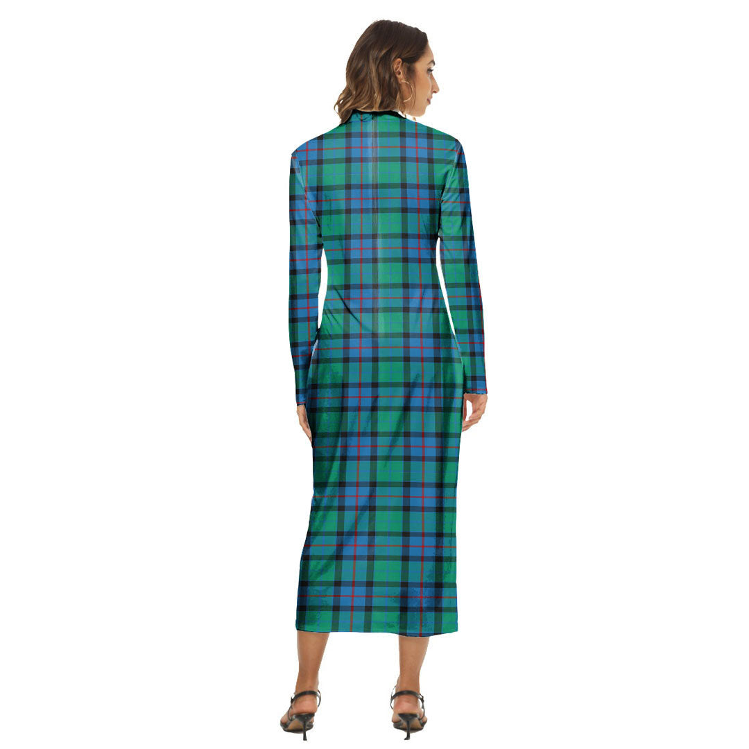 Flower Of Scotland Tartan Plaid Women's Hip Dress