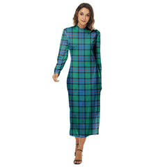Flower Of Scotland Tartan Plaid Women's Hip Dress