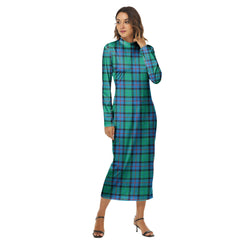 Flower Of Scotland Tartan Plaid Women's Hip Dress