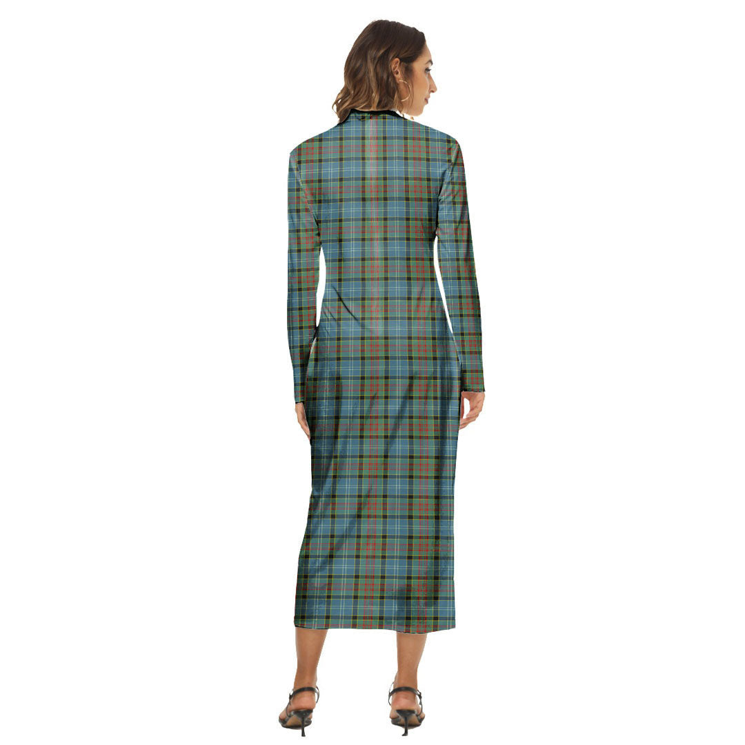 Paisley District Tartan Plaid Women's Hip Dress