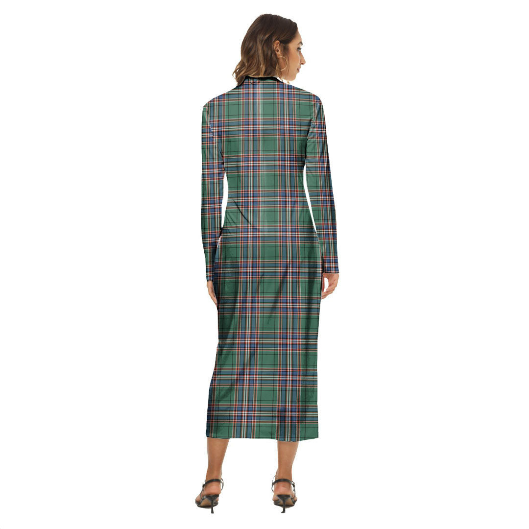 MacFarlane Hunting Ancient Tartan Crest Women's Hip Dress