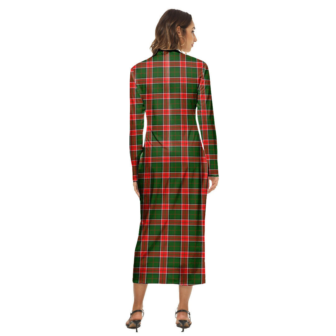 Pollock Modern Tartan Plaid Women's Hip Dress