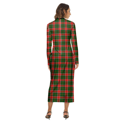 Pollock Modern Tartan Plaid Women's Hip Dress