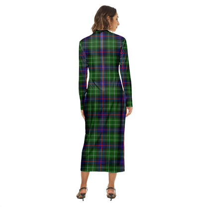 Leslie Hunting Tartan Crest Women's Hip Dress