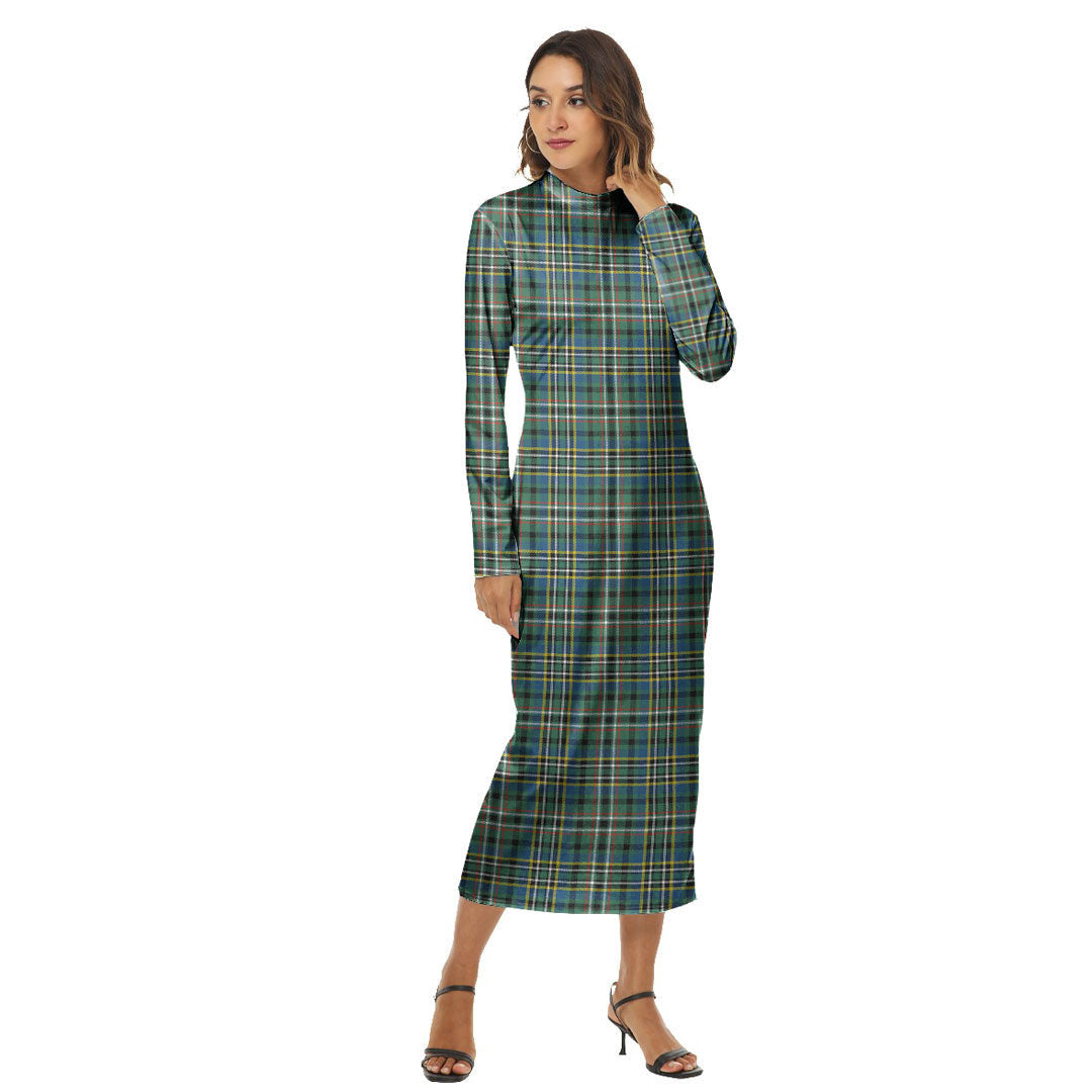 Scott Green Ancient Tartan Plaid Women's Hip Dress