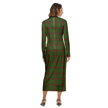 Maxwell Hunting Tartan Plaid Women's Hip Dress