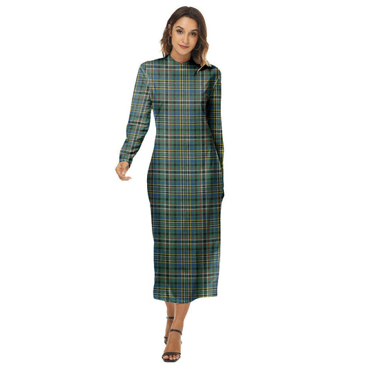 Scott Green Ancient Tartan Plaid Women's Hip Dress