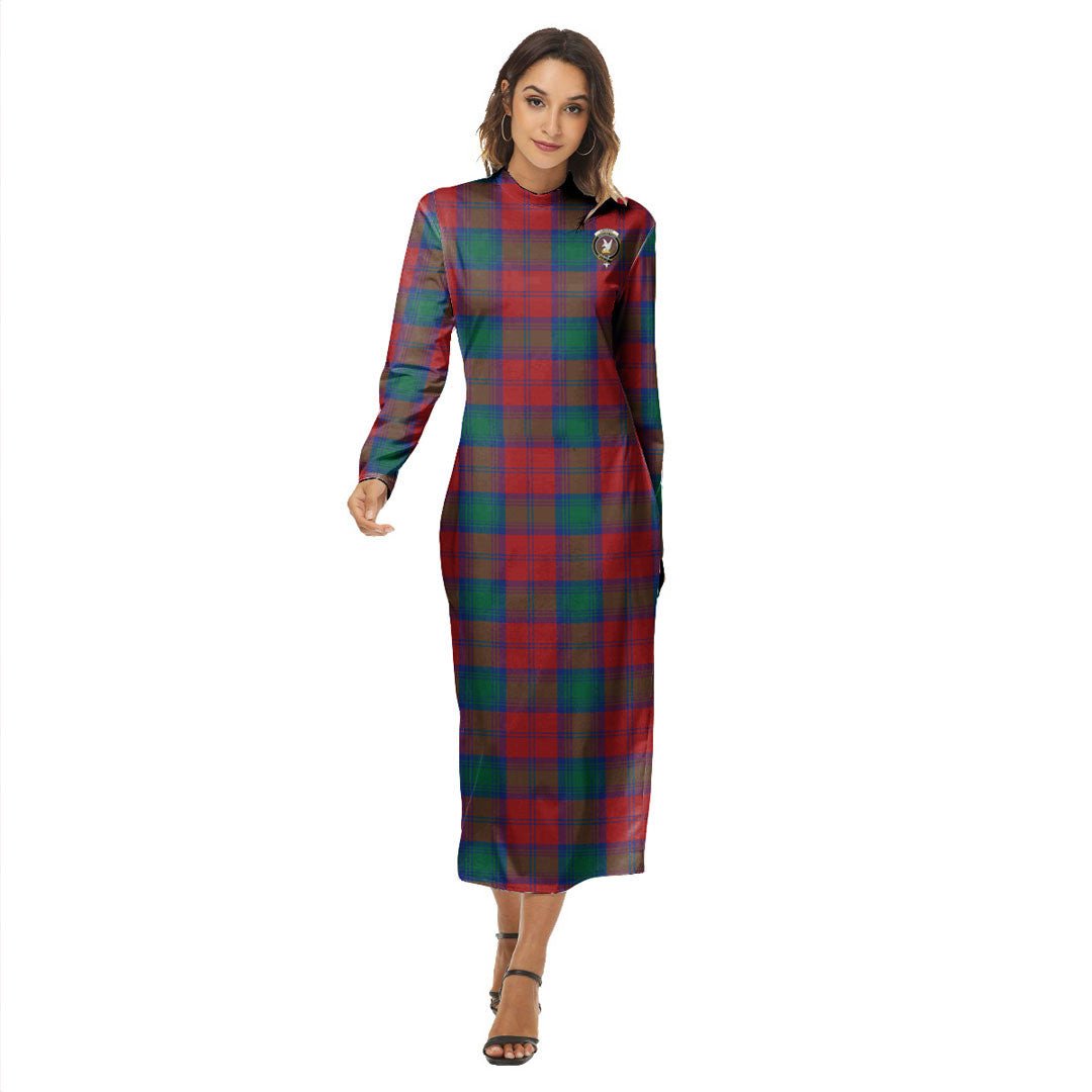 Lindsay Modern Tartan Crest Women's Hip Dress