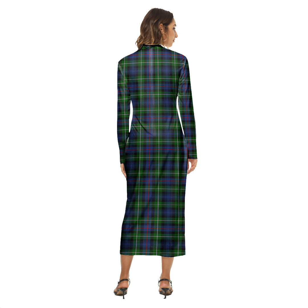 MacKenzie Modern Tartan Crest Women's Hip Dress