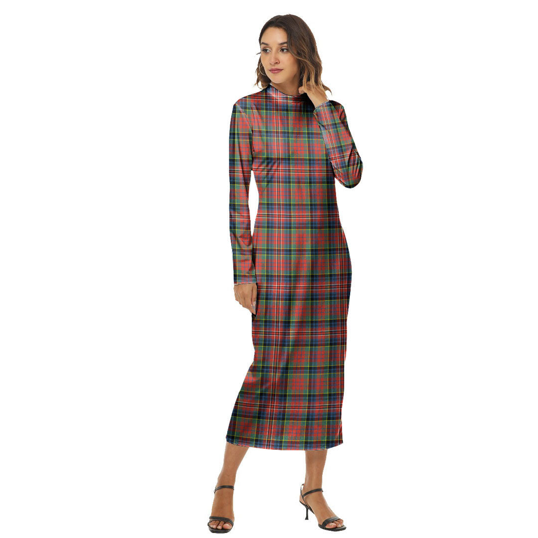 MacPherson Ancient Tartan Plaid Women's Hip Dress