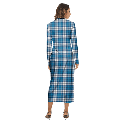 Roberton Tartan Plaid Women's Hip Dress